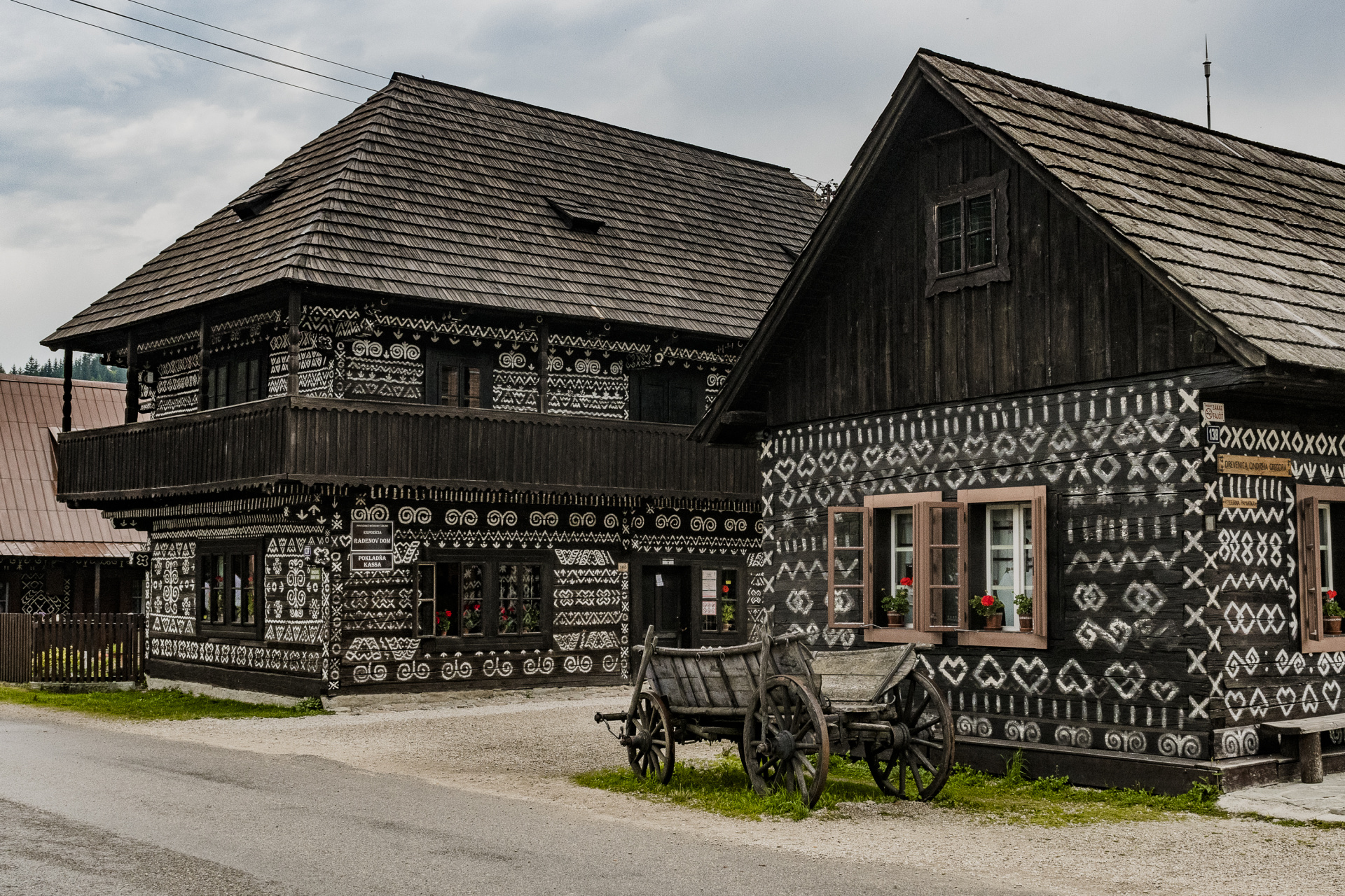 Traditional Slovak folk costumes in Čičmany
