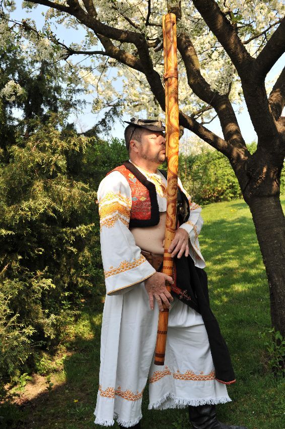 Slovak fujara traditional instrument