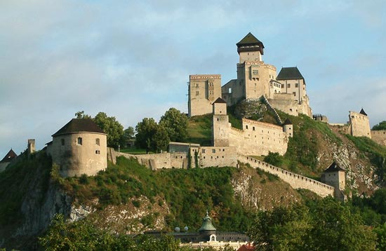 Trenčiansky hrad castle in Slovakia